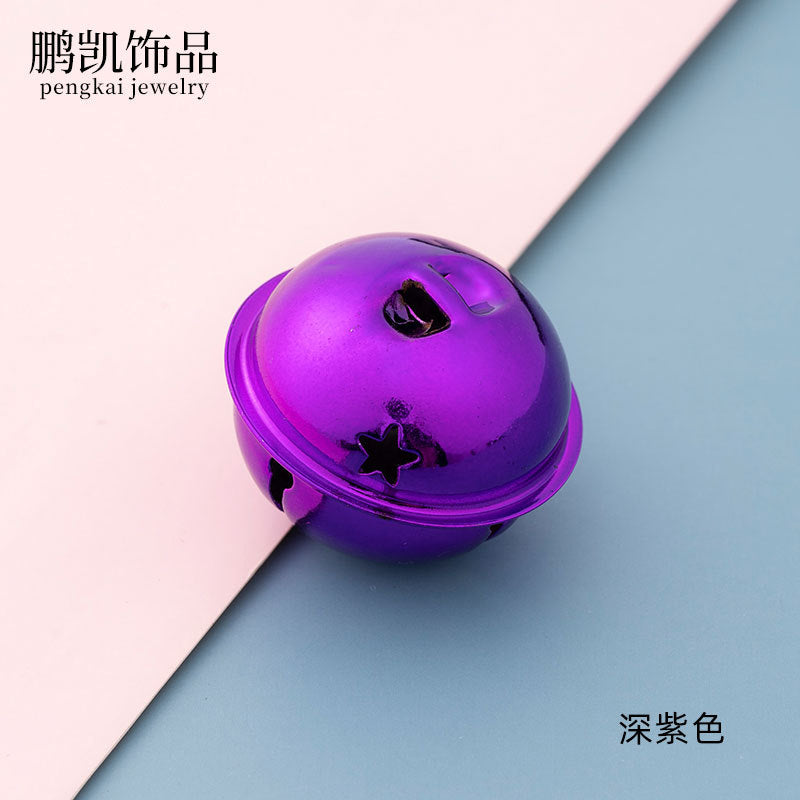 DIY handmade pendant material 4CM cm Christmas colorful cartoon pet bell large gift activity accessories