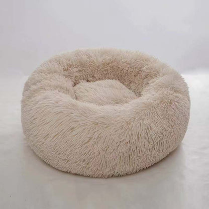 Round plush kennel