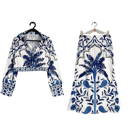 Flower Early Spring Idle Style Casual Fashion Set