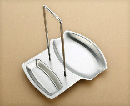 Spot 304 Stainless Steel Pot Lid Rack Storage Pot Storage Rack with Drain Tray Chopping Board Punch-Free Lid Spoon