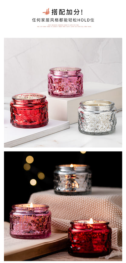 Byme Small Soy Wax Scented Candles for Home Use, Fragrance Decorations, Christmas Creative Painted Candle Cups, Gift Wholesale