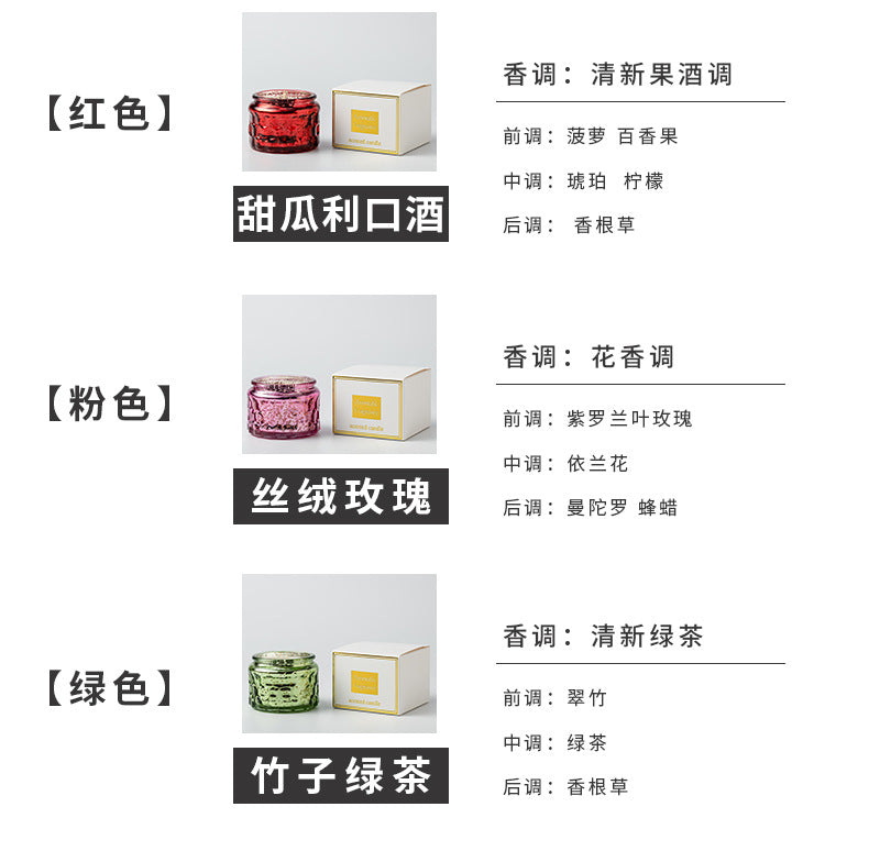 Byme Small Soy Wax Scented Candles for Home Use, Fragrance Decorations, Christmas Creative Painted Candle Cups, Gift Wholesale