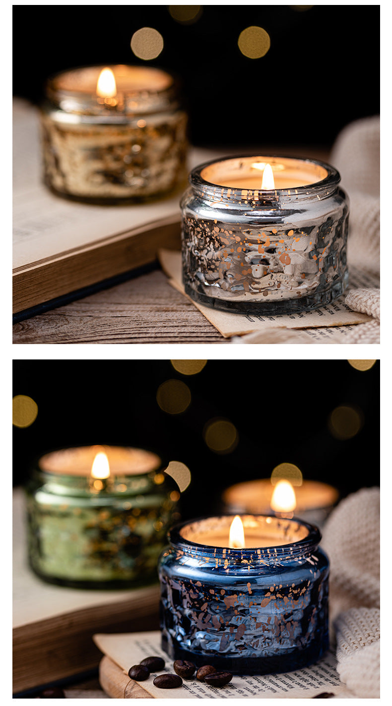 Byme Small Soy Wax Scented Candles for Home Use, Fragrance Decorations, Christmas Creative Painted Candle Cups, Gift Wholesale