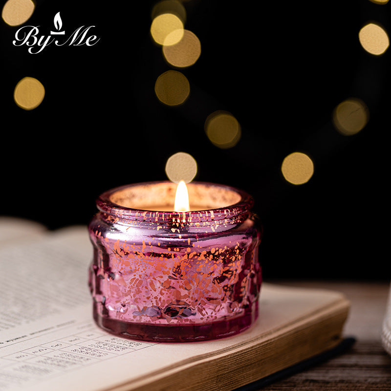 Byme Small Soy Wax Scented Candles for Home Use, Fragrance Decorations, Christmas Creative Painted Candle Cups, Gift Wholesale