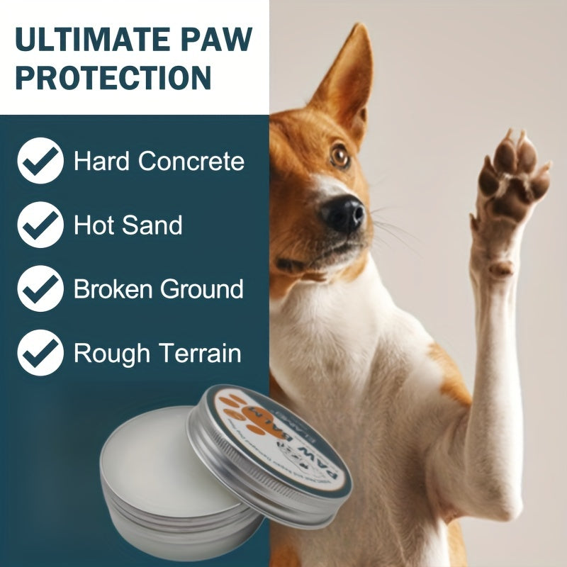 Natural Paw Balm for Dogs Heal and Repair Damaged Paws Against Heat Hot Pavement Sand Dirt Snow,  Canine Foot Care, Natural Pet Balm, Natural Ingredients Formula, Gentle Paw Treatment, Dog Owners, Outdoor Dog Walkers, Winter