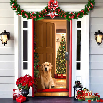 Christmas Curtain Decoration Hanging Cloth Background