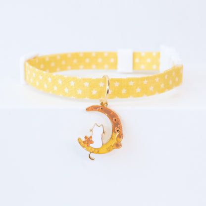 Dog Collar Cute Adjustable Silent Moon Accessory