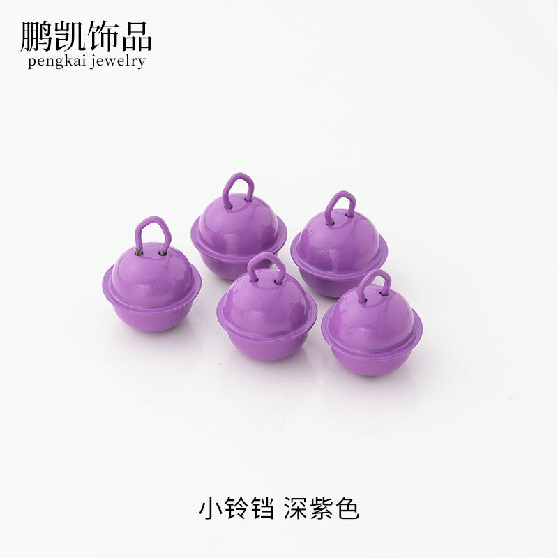 22mm Colorful Cute Small Bell Metal Pet Open-Ended Bell Handmade Material DIY Creative Accessory Iron