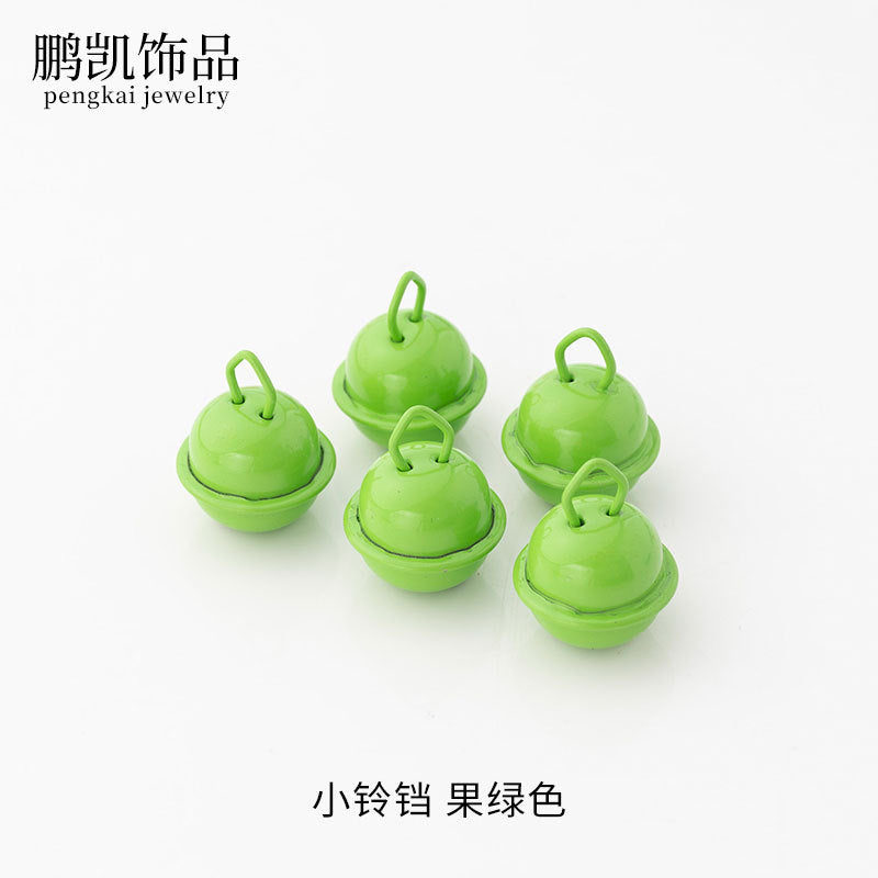 22mm Colorful Cute Small Bell Metal Pet Open-Ended Bell Handmade Material DIY Creative Accessory Iron