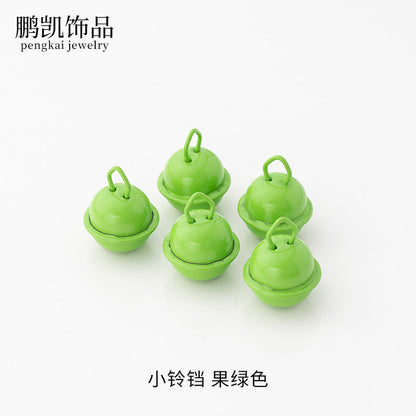 22mm Colorful Cute Small Bell Metal Pet Open-Ended Bell Handmade Material DIY Creative Accessory Iron