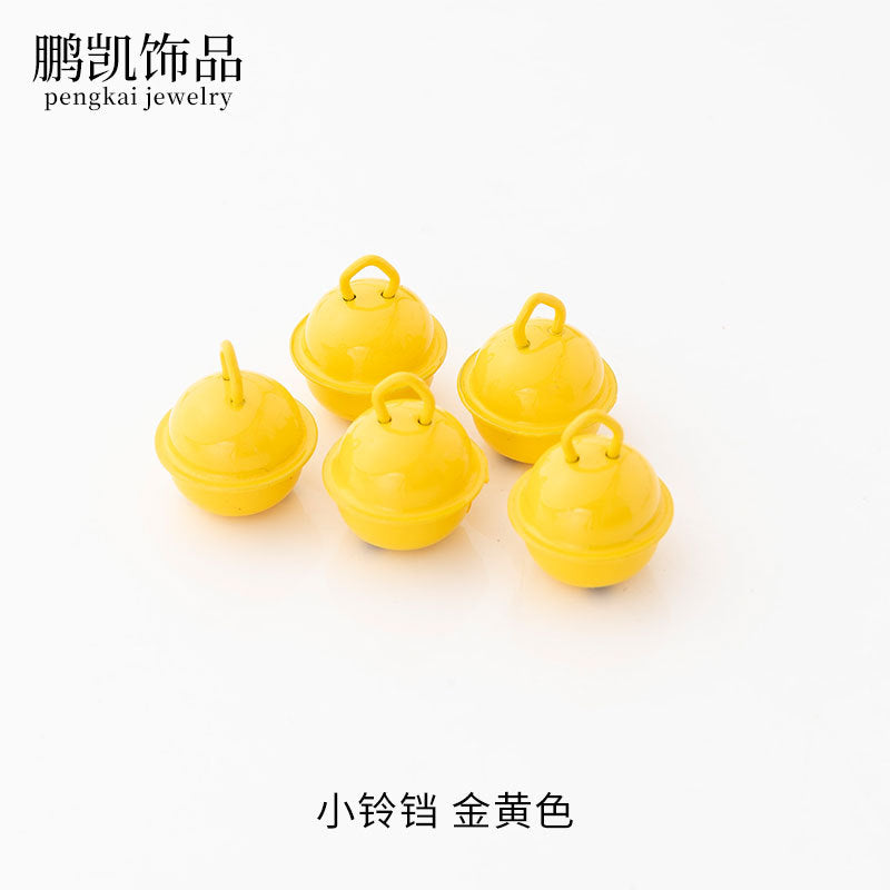 22mm Colorful Cute Small Bell Metal Pet Open-Ended Bell Handmade Material DIY Creative Accessory Iron