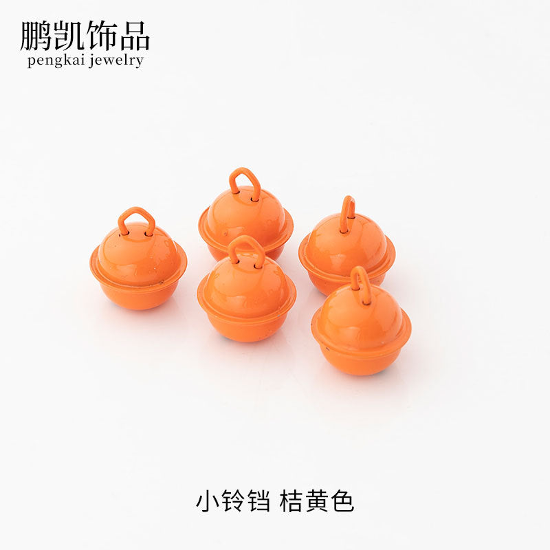 22mm Colorful Cute Small Bell Metal Pet Open-Ended Bell Handmade Material DIY Creative Accessory Iron