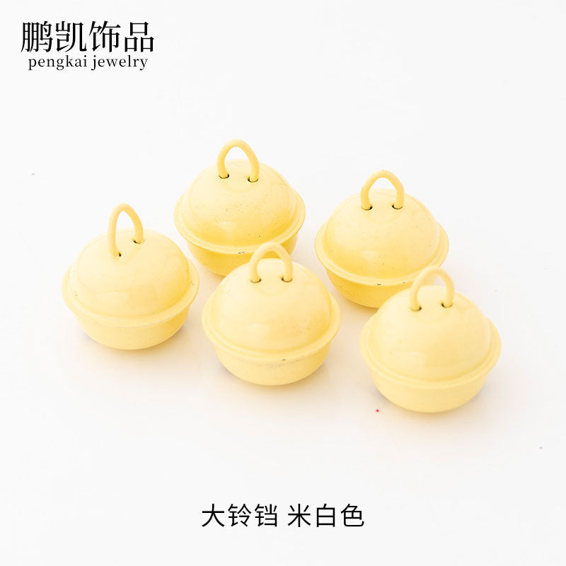 22mm Colorful Cute Small Bell Metal Pet Open-Ended Bell Handmade Material DIY Creative Accessory Iron