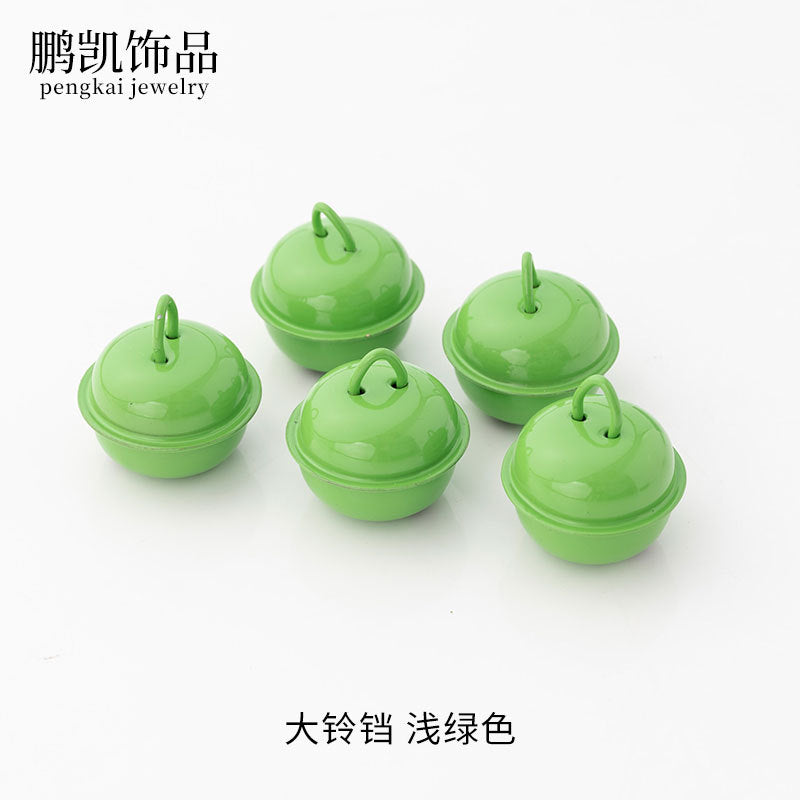 22mm Colorful Cute Small Bell Metal Pet Open-Ended Bell Handmade Material DIY Creative Accessory Iron