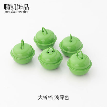22mm Colorful Cute Small Bell Metal Pet Open-Ended Bell Handmade Material DIY Creative Accessory Iron