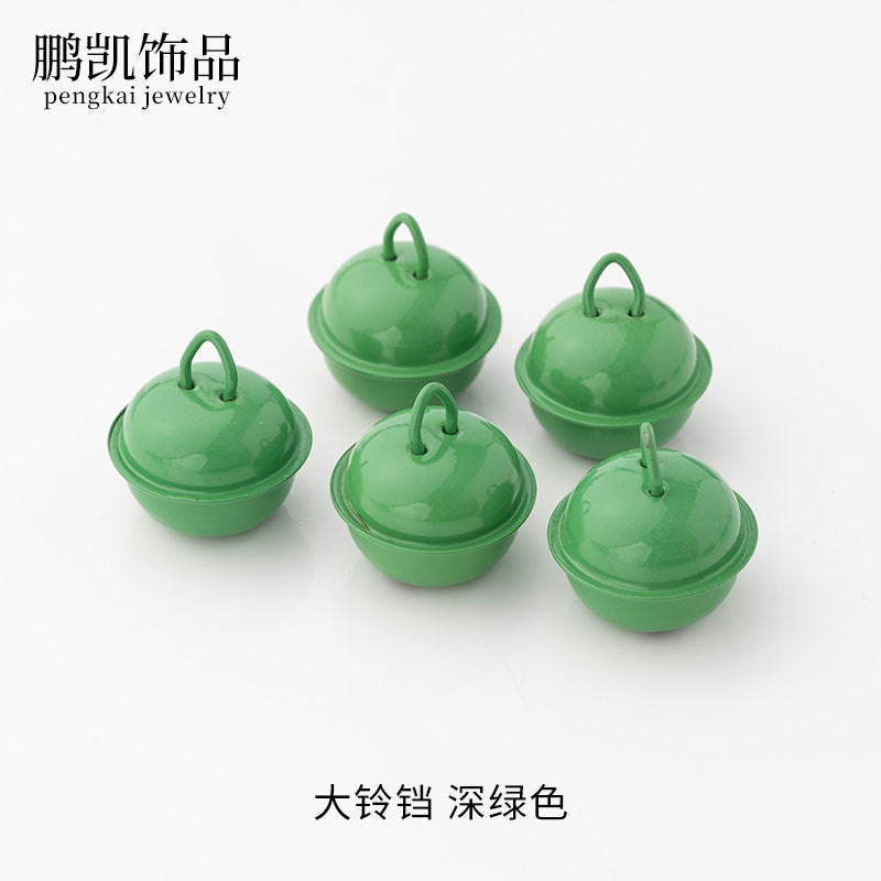22mm Colorful Cute Small Bell Metal Pet Open-Ended Bell Handmade Material DIY Creative Accessory Iron