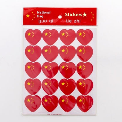 National Day Flag Barrettes Creative Hair Accessories Kindergarten Prizes