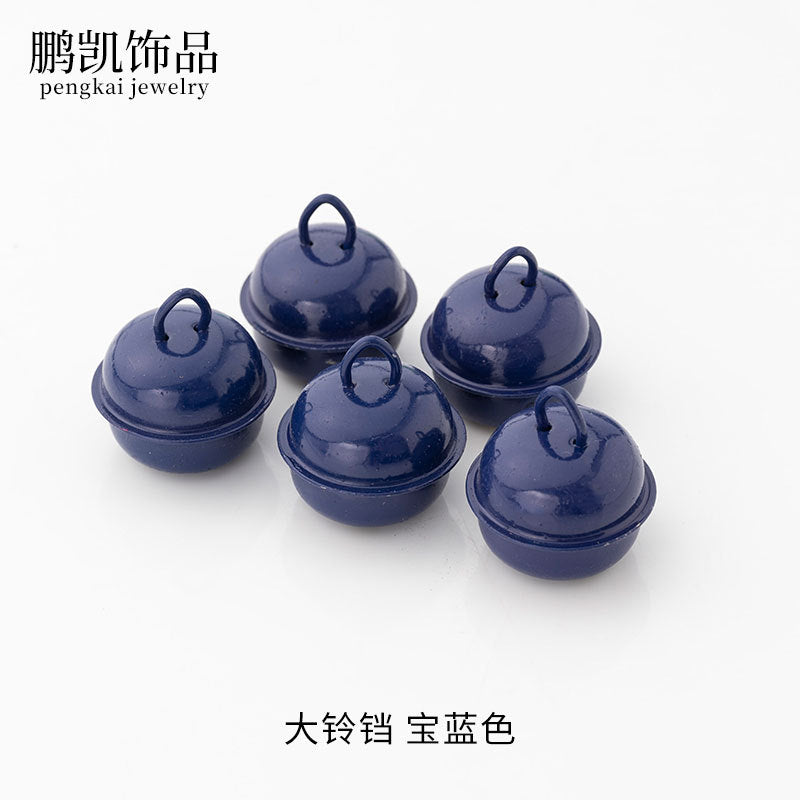 22mm Colorful Cute Small Bell Metal Pet Open-Ended Bell Handmade Material DIY Creative Accessory Iron