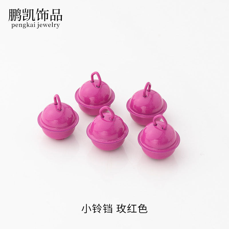 22mm Colorful Cute Small Bell Metal Pet Open-Ended Bell Handmade Material DIY Creative Accessory Iron
