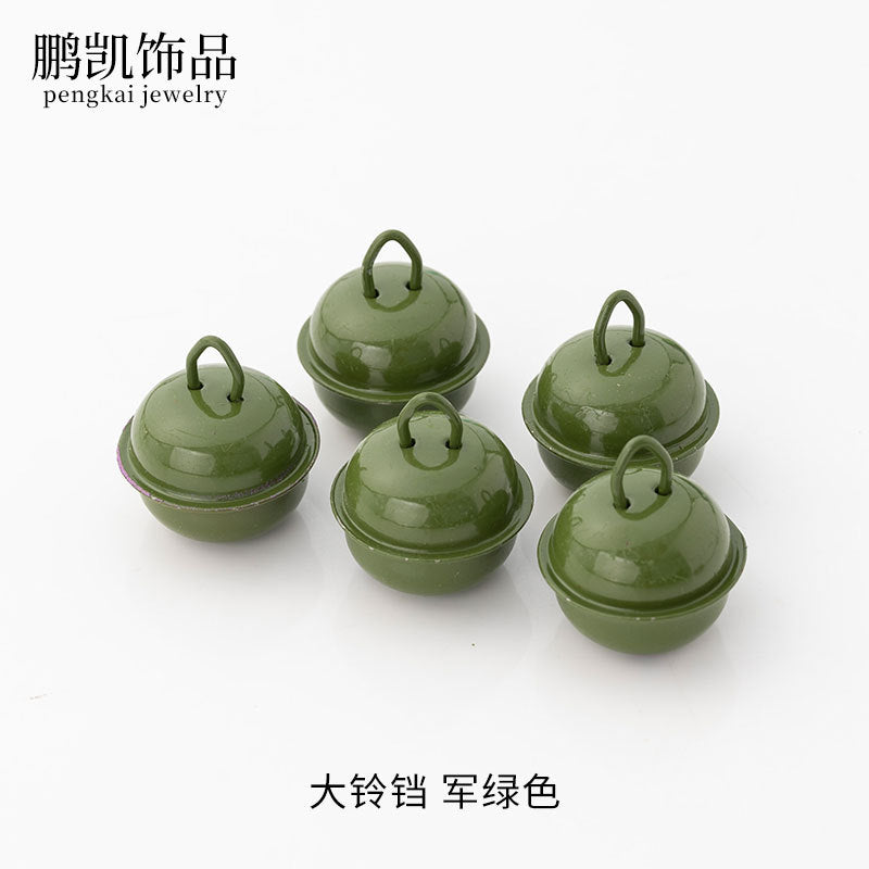 22mm Colorful Cute Small Bell Metal Pet Open-Ended Bell Handmade Material DIY Creative Accessory Iron