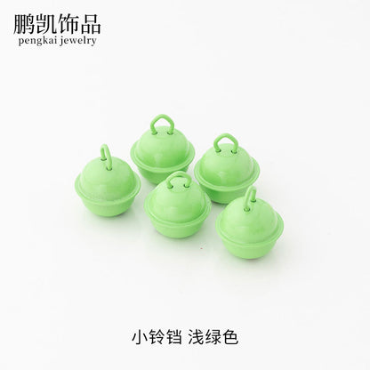 22mm Colorful Cute Small Bell Metal Pet Open-Ended Bell Handmade Material DIY Creative Accessory Iron