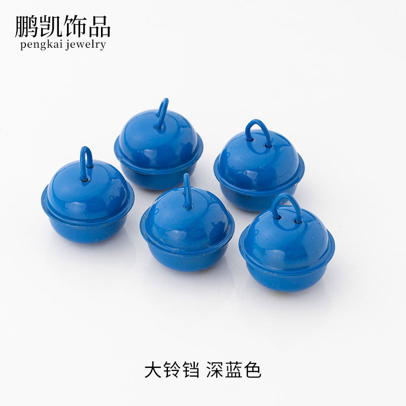 22mm Colorful Cute Small Bell Metal Pet Open-Ended Bell Handmade Material DIY Creative Accessory Iron