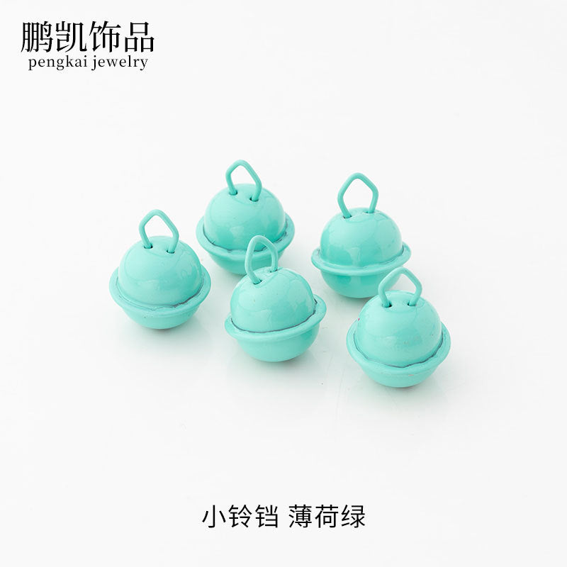 22mm Colorful Cute Small Bell Metal Pet Open-Ended Bell Handmade Material DIY Creative Accessory Iron