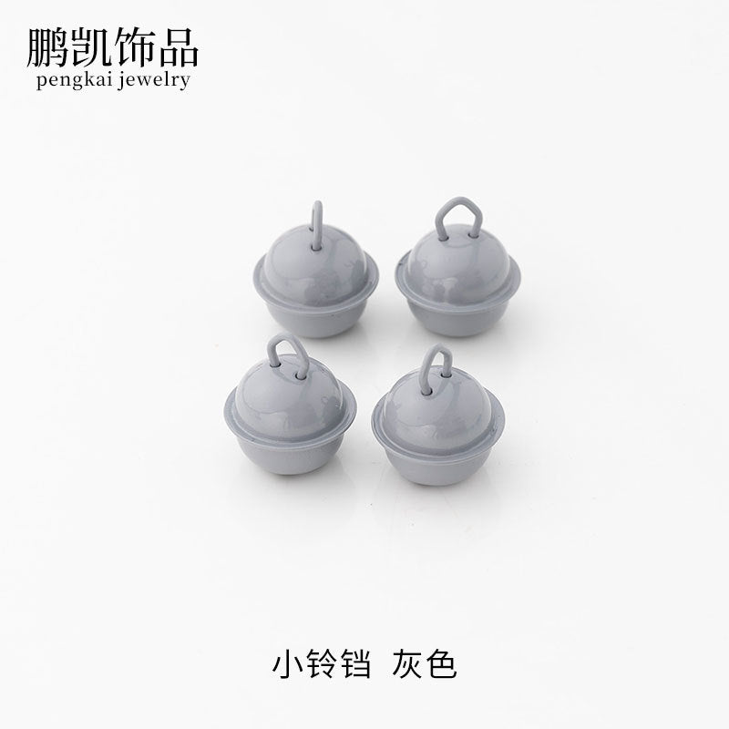 22mm Colorful Cute Small Bell Metal Pet Open-Ended Bell Handmade Material DIY Creative Accessory Iron