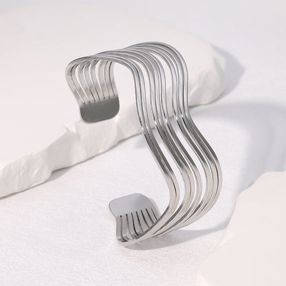 European And American Geometric Line Simple Cold Style Bracelet