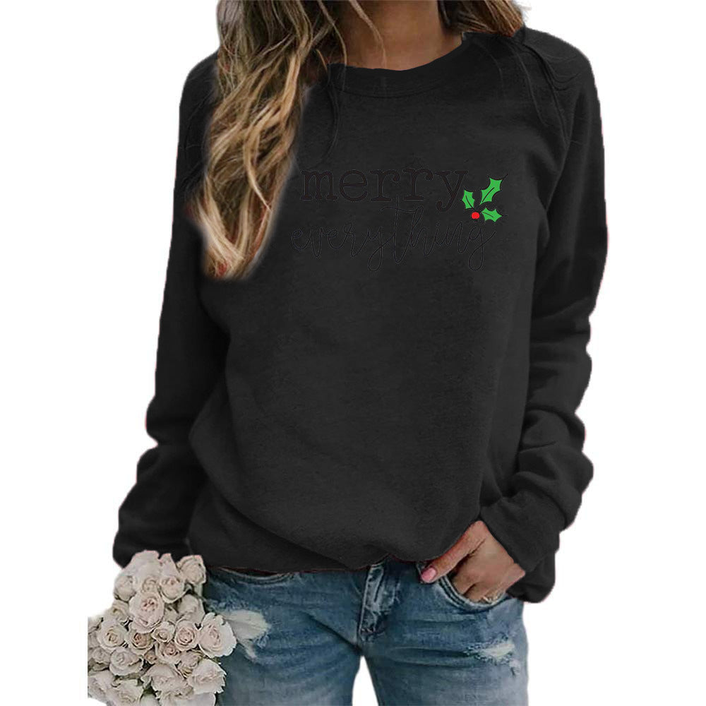 AliExpress eba/wish cross-border best selling Christmas Merry Christmas printed crew neck vests for autumn and winter