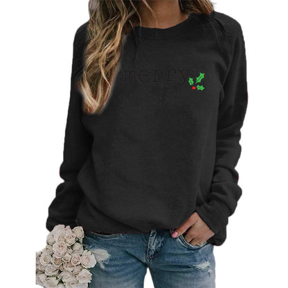AliExpress eba/wish cross-border best selling Christmas Merry Christmas printed crew neck vests for autumn and winter