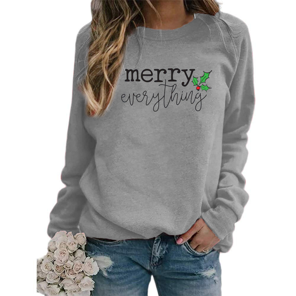 AliExpress eba/wish cross-border best selling Christmas Merry Christmas printed crew neck vests for autumn and winter