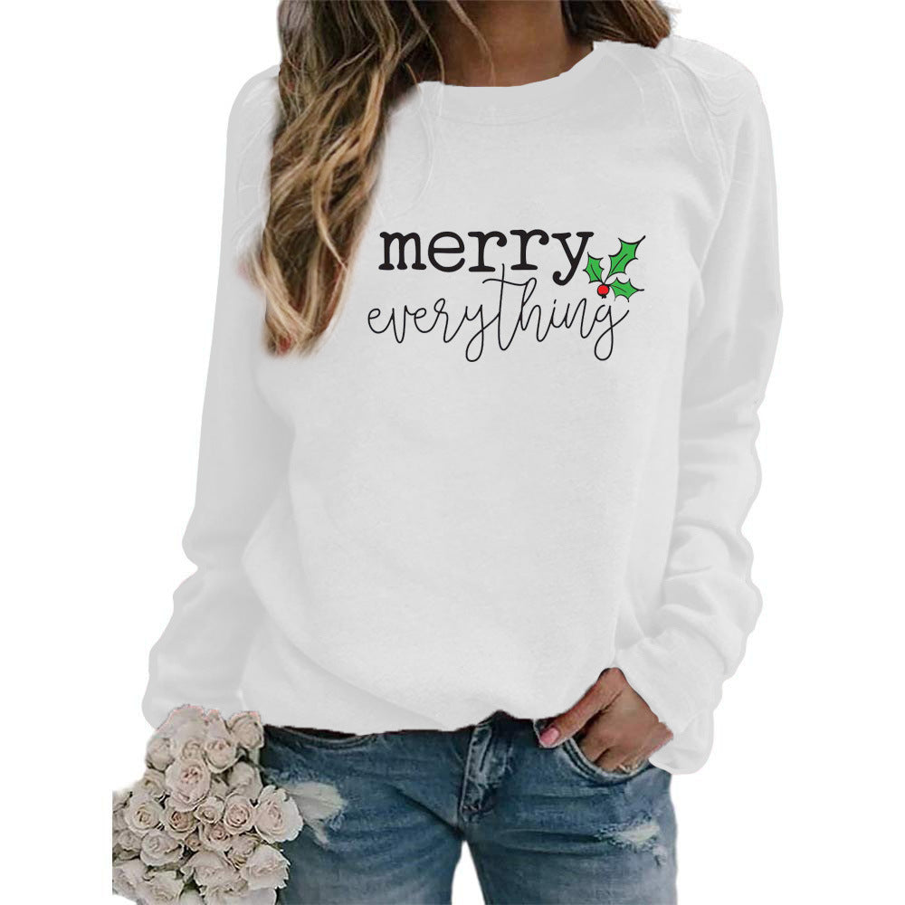 AliExpress eba/wish cross-border best selling Christmas Merry Christmas printed crew neck vests for autumn and winter