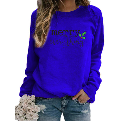AliExpress eba/wish cross-border best selling Christmas Merry Christmas printed crew neck vests for autumn and winter