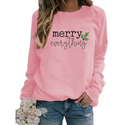 AliExpress eba/wish cross-border best selling Christmas Merry Christmas printed crew neck vests for autumn and winter