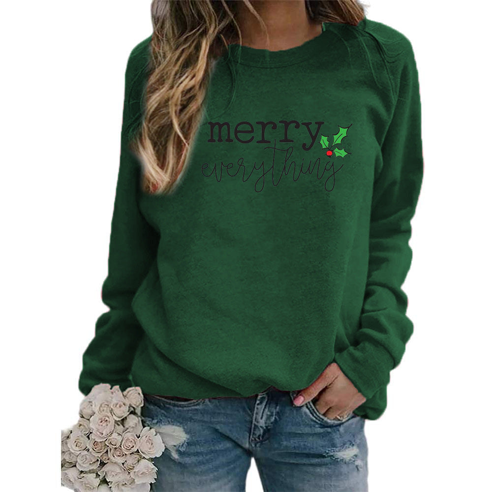 AliExpress eba/wish cross-border best selling Christmas Merry Christmas printed crew neck vests for autumn and winter
