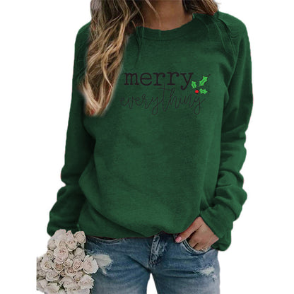 AliExpress eba/wish cross-border best selling Christmas Merry Christmas printed crew neck vests for autumn and winter
