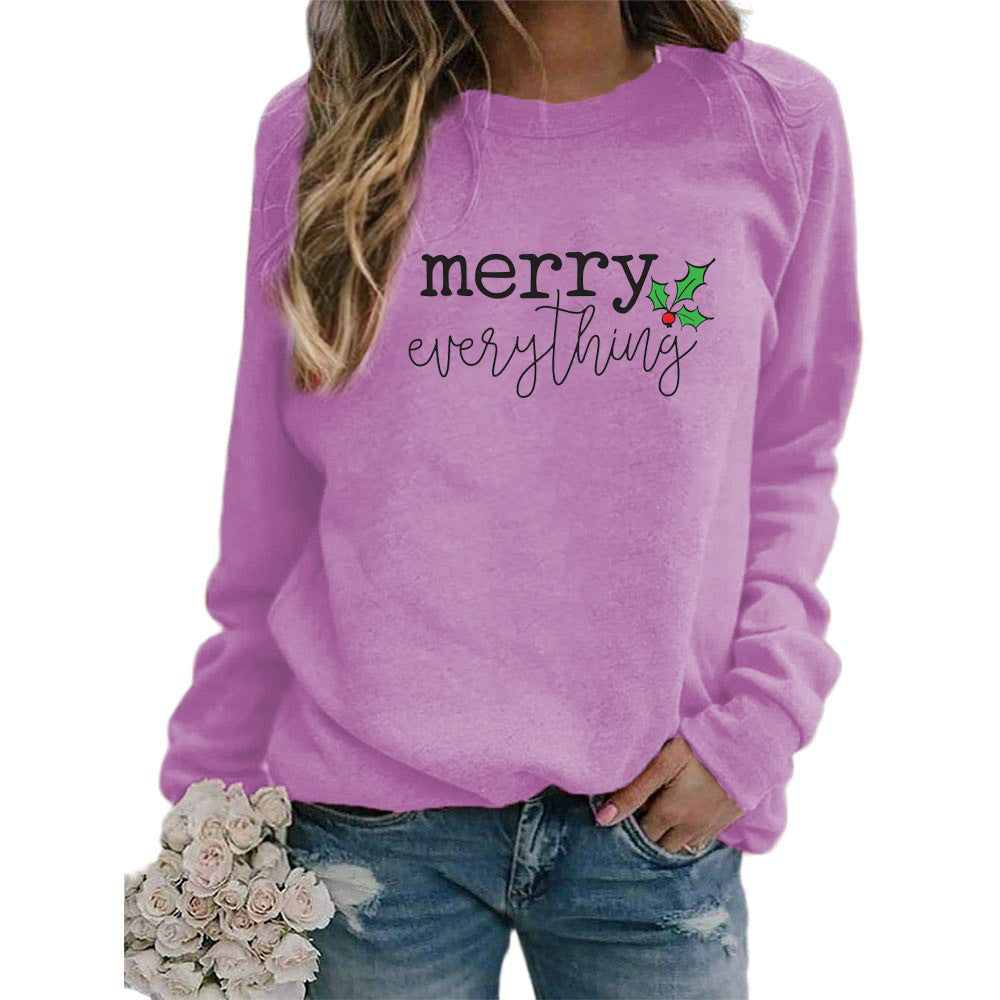 AliExpress eba/wish cross-border best selling Christmas Merry Christmas printed crew neck vests for autumn and winter