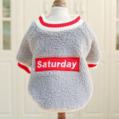 Lamb cashmere crew neck two-legged clothing