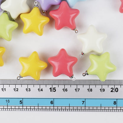 New Pendant Cream Epoxy Beads Keychain Accessories