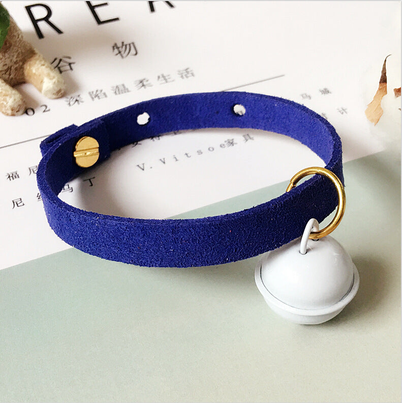 Candy-colored necklace pet bell