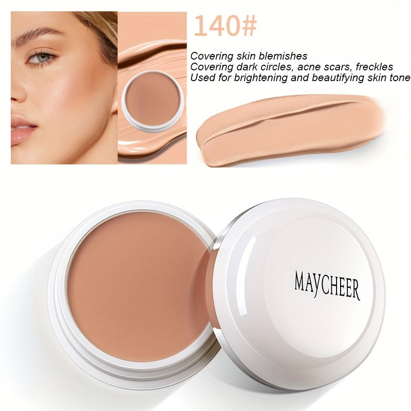 2-Tone High Coverage Concealer - Waterproof Long Wear Foundation for Dark Circles, Acne & Blemishes with Plant Squalane