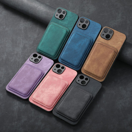 Magnetic Phone Case Fine Hole Card Holder Protective Cover