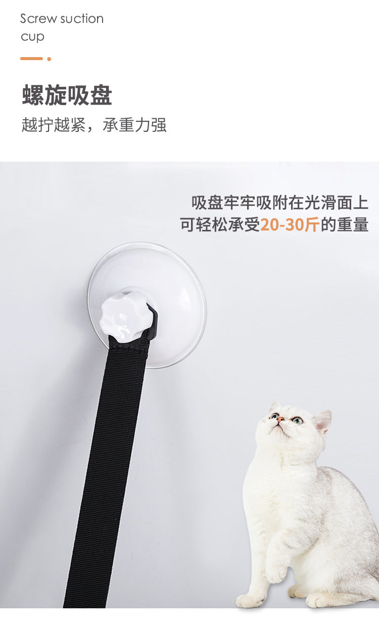 Cross-Border Trade New Model Hanging Cat Climbing Frame Suction Cup Wall-Mounted Cat Bed Autumn and Winter Double-Layer Cat Bed Pet Supplies