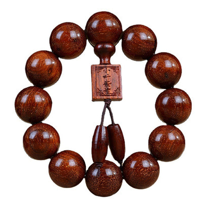 Zambian Blood Sandalwood Buddhist Bead Bracelet, Old Material, Small-Leaf Rosewood, High-Density Golden Star, Wholesale Prayer Bead Wooden Bracelet, Cultural and Artistic Crafts Manufacturer