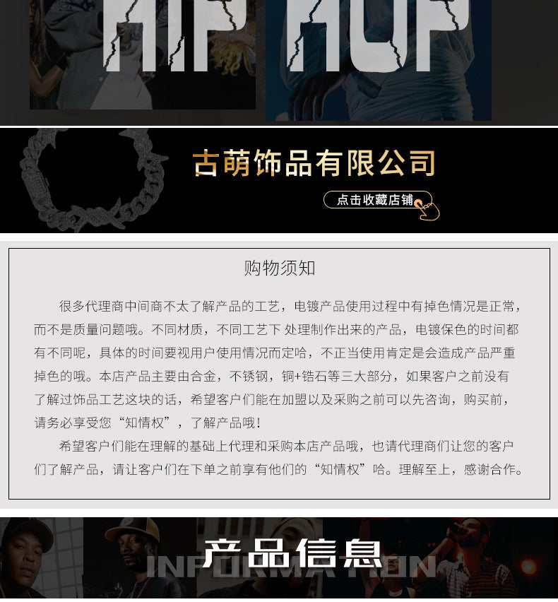 European and American New Products Copper Material Enamel Men's Avatar Personalized Hip-Hop Pendant Necklace Trendy Accessories Jewelry Wholesale