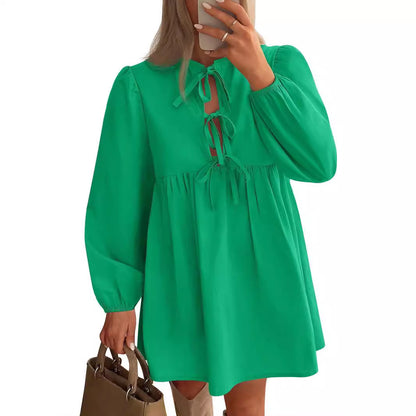 Women's Long Sleeve Mid-length Dress