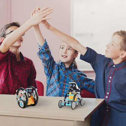 Twelve In One Solar-Powered Toy Car
