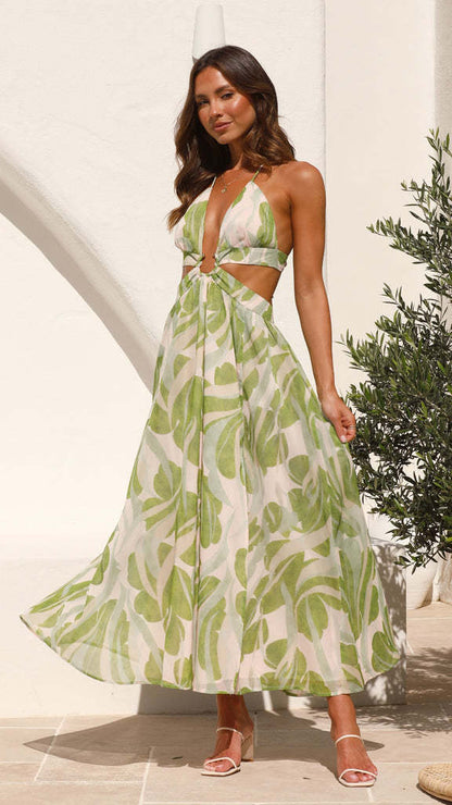Fashion Women's Printed Long Dress