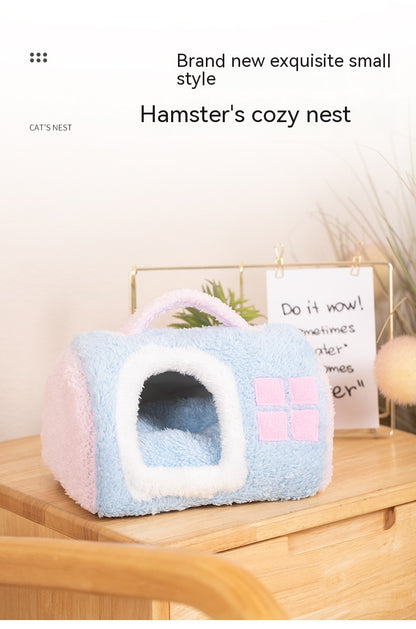 Winter Warm Closed Portable Cat Nest